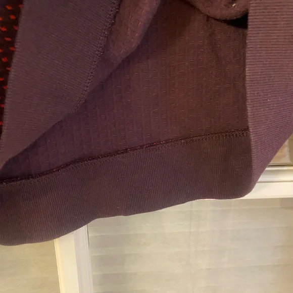 Marine Layer Burgundy Crewneck Sweater with Dot Pattern - Picture 6 of 6